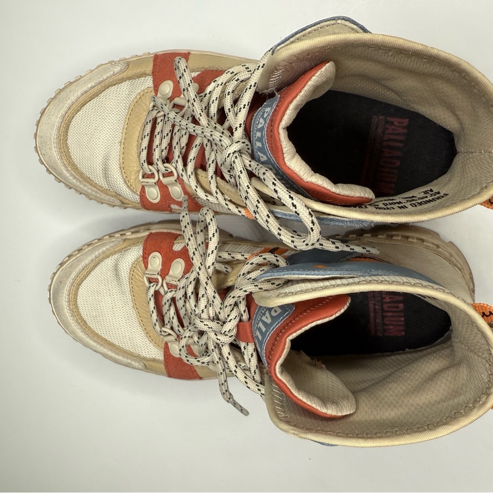 Palladium Pallashock Outcity sneakers in Almond Milk gorpcore utility lug sole - Picture 12 of 14